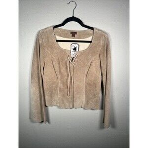 Danier suede bohemian top with a chest tie #28